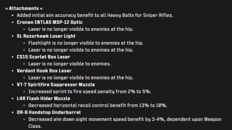 mw3 cod update patch notes