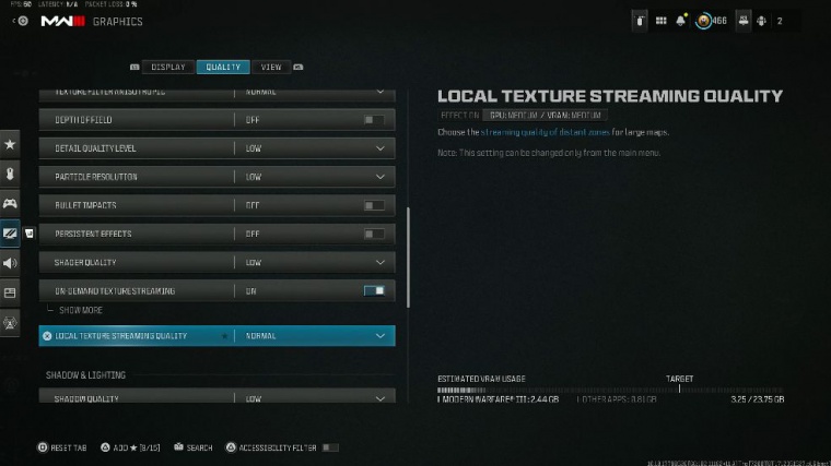 best settings mw3