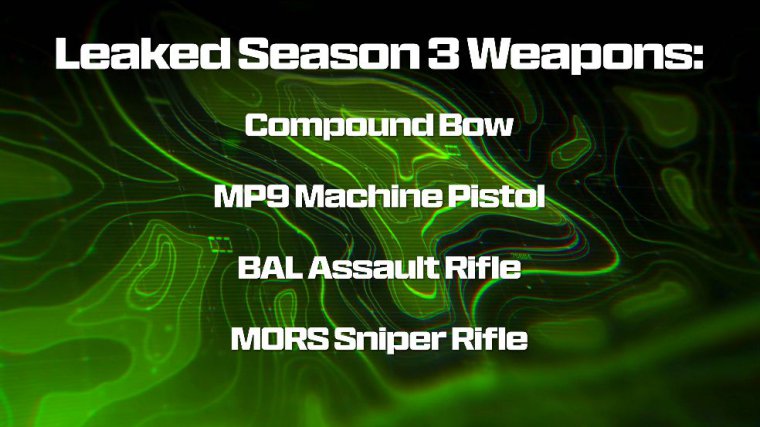 The season 3 weapons coming to modern warfare 3