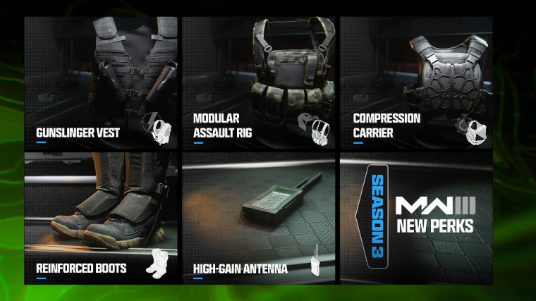 The new season 3 perks in modern warfare 3