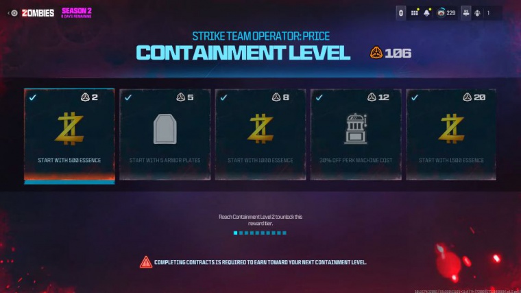 Containment level perks mw3 zombies