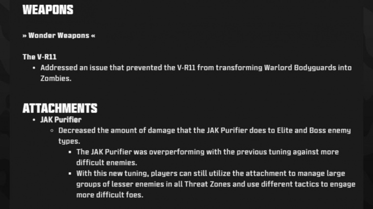 Warzone season 3 patch notes