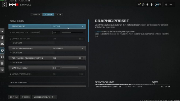 Graphics optimization in mw3 season 3