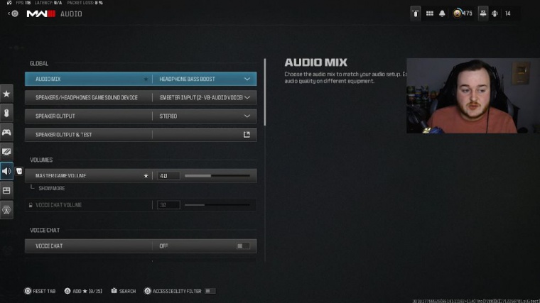 Best audio settings mw3 season 3