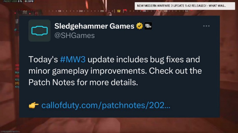 Mw3 update 1.42 multiplayer patch notes!