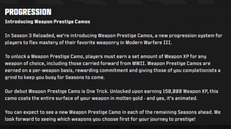 Mw3 multiplayer season 3 reloaded patch notes